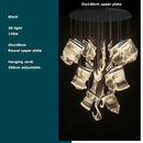 Postmodern decorbites golden love paper chandelier foyer led light