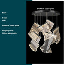 Postmodern decorbites golden love paper chandelier foyer led light