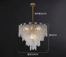 Postmodern frosted glass decorbites crystal chandelier dining room light