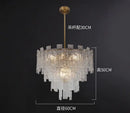 Postmodern frosted glass decorbites crystal chandelier dining room light