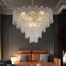 Postmodern frosted glass decorbites crystal chandelier dining room light