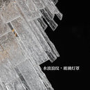 Postmodern frosted glass decorbites crystal chandelier dining room light