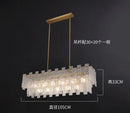 Postmodern frosted glass decorbites crystal chandelier dining room light