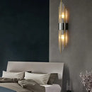 Postmodern gold and crystal copper wall lights for bedroom
