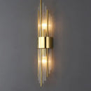 Postmodern gold and crystal copper wall lights for bedroom