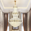 Postmodern gold and silver decorbites crystal chandelier hotel lobby
