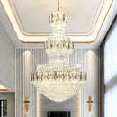 Postmodern gold and silver decorbites crystal chandelier hotel lobby