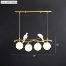Postmodern gold bird deco pendant light dining room 110v-120v fixture