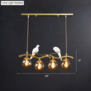 Postmodern gold bird deco pendant light dining room 110v-120v fixture