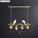 Postmodern gold bird deco pendant light dining room 110v-120v fixture