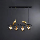 Postmodern gold bird deco pendant light dining room 110v-120v fixture