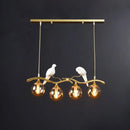 Postmodern gold bird deco pendant light dining room 110v-120v fixture