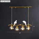 Postmodern gold bird deco pendant light dining room 110v-120v fixture