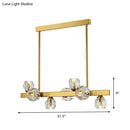 Postmodern gold branch island lighting dining room crystal chandelier
