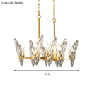 Postmodern gold butterfly e12 e14 crystal chandelier dining room
