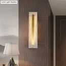 Postmodern gold copper marble wall lamp for living room