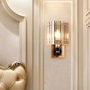 Postmodern gold crystal triangle wall light bedroom living space