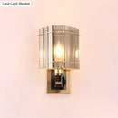 Postmodern gold crystal triangle wall light bedroom living space