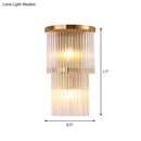Postmodern gold crystal triangle wall light bedroom living space
