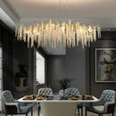 Postmodern gold decorbites crystal chandelier for dining room