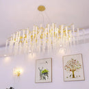 Postmodern gold decorbites crystal chandelier for dining room