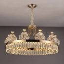 Postmodern gold double layer decorbites crystal chandelier living room