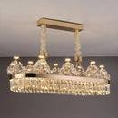 Postmodern gold double layer decorbites crystal chandelier living room