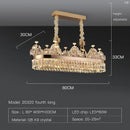 Postmodern gold double layer decorbites crystal chandelier living room