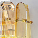 Gold Faceted Crystal Sconce