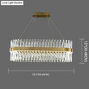 Postmodern gold finish geometric k9 crystal pendant light bedroom