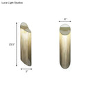 DecorBites™ Postmodern Gold Fringed Wall Light Fixture: Single-Bulb Bedside Wall Mounted Lamp