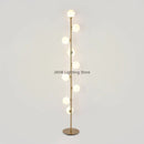 Postmodern gold glass ball standing lamp living room floor light