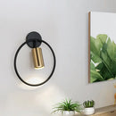 Gold Halo Ring Wall Sconce