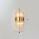 DecorBites™ K9 Crystal Wall Sconce Postmodern 2-Light for Living Room