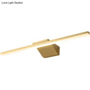 DecorBites™ Postmodern Brass LED Sconce Vanity Light with Acrylic Bath Wall Fixture