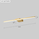 DecorBites™ Postmodern Brass LED Sconce Vanity Light with Acrylic Bath Wall Fixture