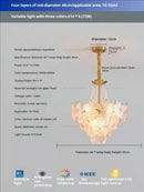 Postmodern lavender & white glass flower princess pendant light bedroom