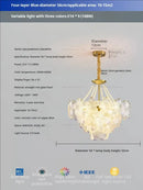 Postmodern lavender & white glass flower princess pendant light bedroom