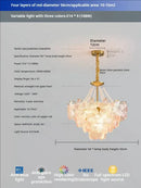 Postmodern lavender & white glass flower princess pendant light bedroom