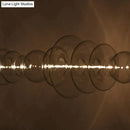 Postmodern lights luxury restaurant led spiral glass chandelier