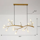 Postmodern metal bird island light black & white dining room hanging lamp