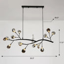 Postmodern metal bird island light black & white dining room hanging lamp