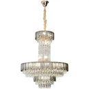 Postmodern multi-layer black decorbites crystal chandelier living room
