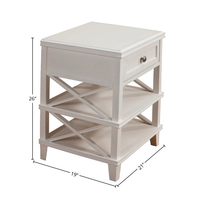 Potter Nightstand, White