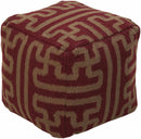 Gnadendorf Burgundy Pouf