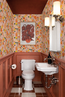 Henri Floral Wallpaper, pink