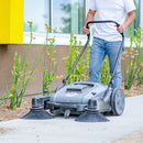 Commercial 38" Push Sweeper with Triple Power Brooms
