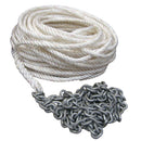 Powerwinch  250' OF 5/8" ROPE   20' OF 5/16" HT Chain Rode