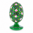 1907 Rose Trellis Royal Wooden Egg