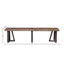 Prairie Dining Bench, Natural/Black